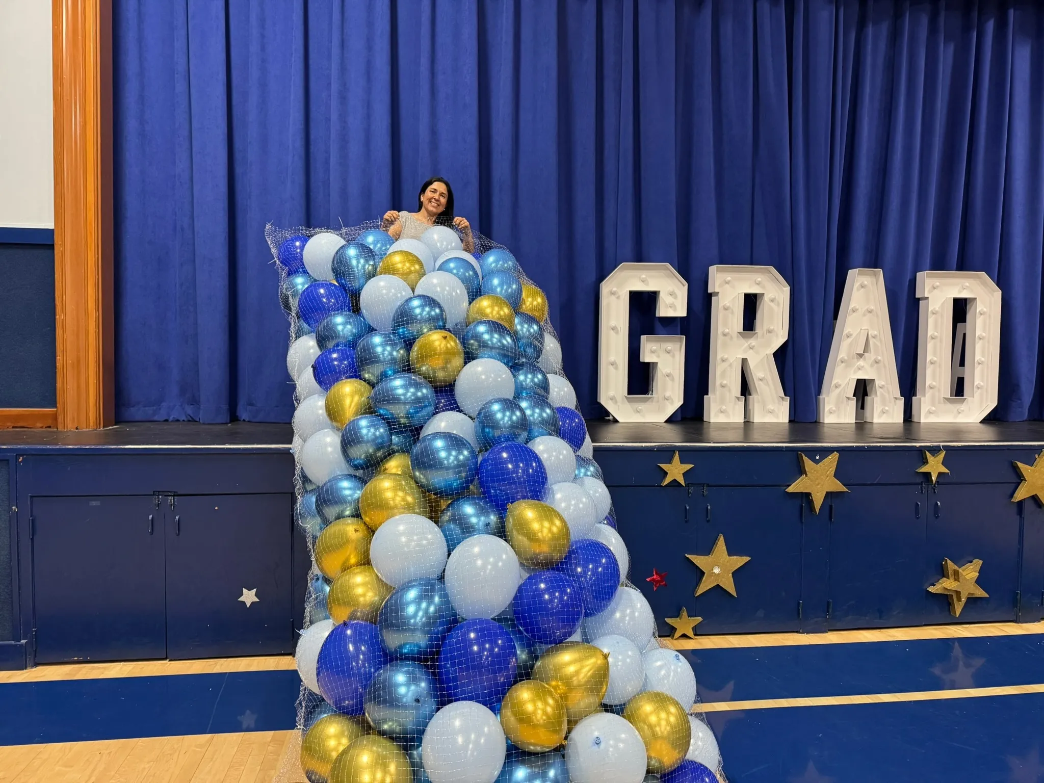 Behind the scenes — the Memories team preparing an event