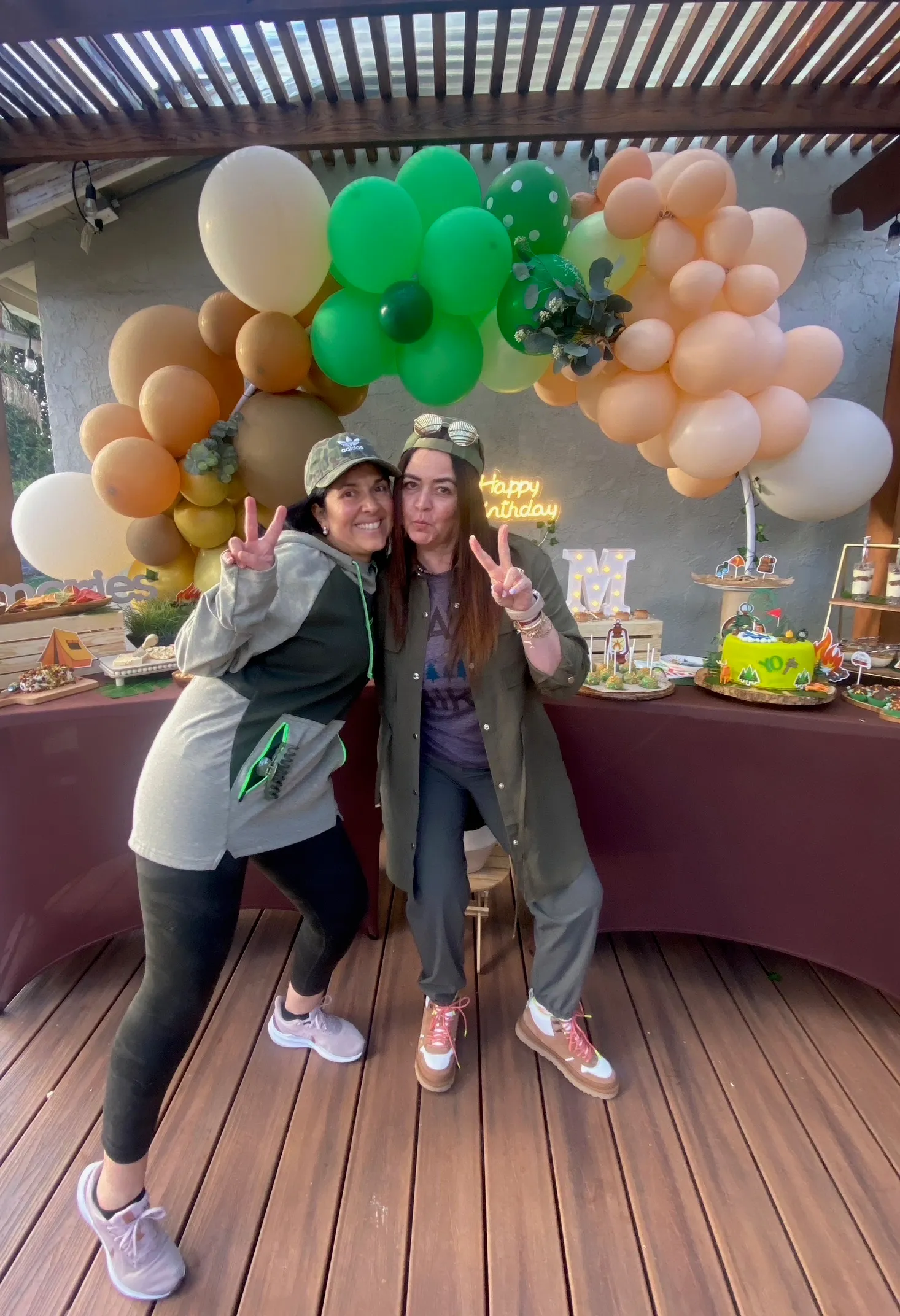 Behind the scenes — the Memories team preparing an event