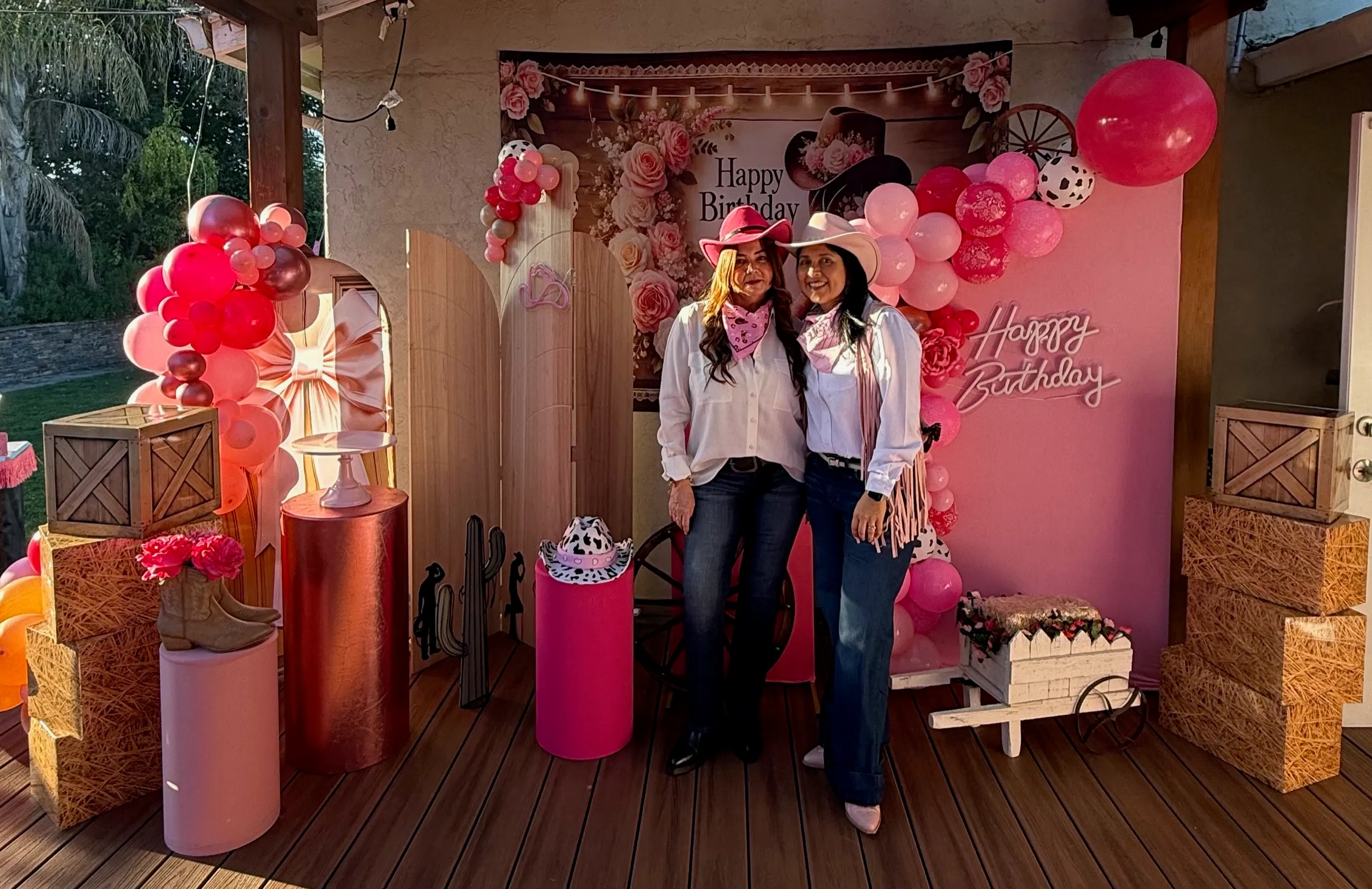 Behind the scenes — the Memories team preparing an event